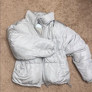 Beige puffer jacket